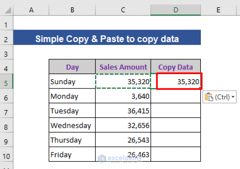 how-to-copy-data-from-one-cell-to-another-in-excel-automatically