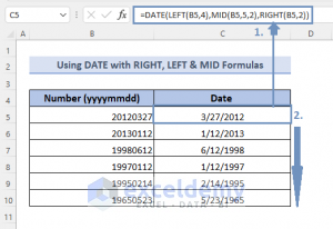 Convert Number (YYYYMMDD) to Date Format in Excel (4 Methods)