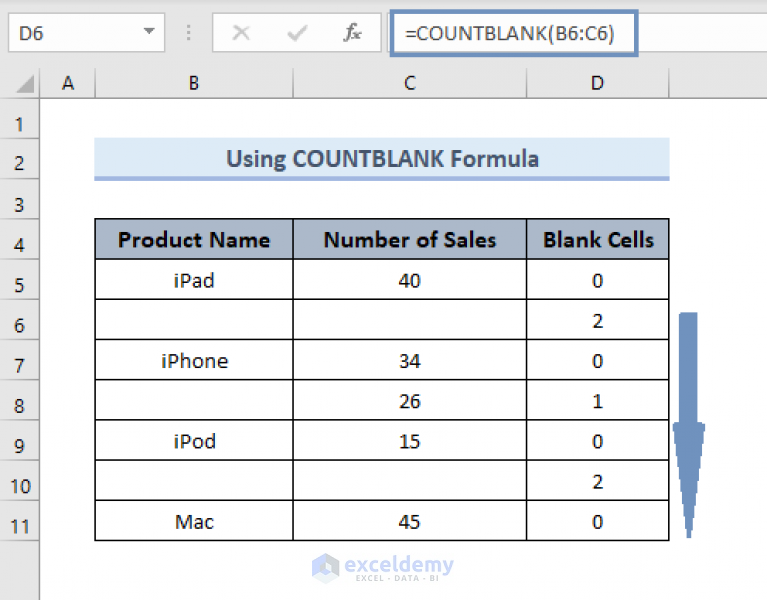 How To Count Empty Cells In A Column In Excel Printable Templates