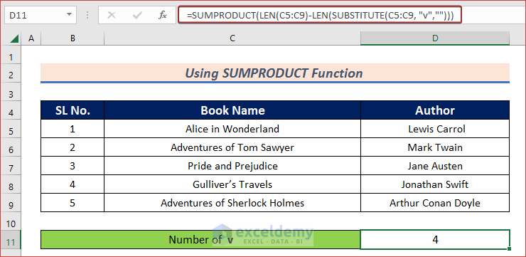 How To Count Specific Characters In A Column In Excel