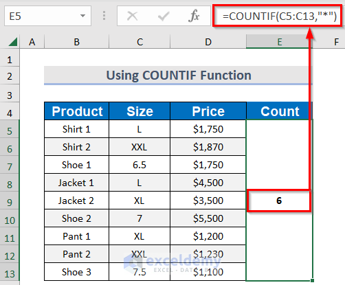 How To Count Rows With Text In Excel Easiest 7 Ways 