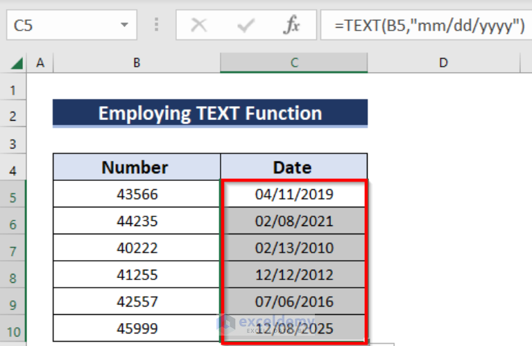 How to Convert Number (YYYYMMDD) to Date Format in Excel