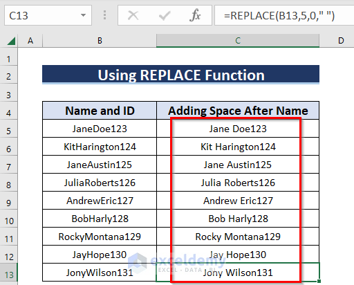 How To Add Space Between Text In A Cell In Excel 4 Easy Ways 