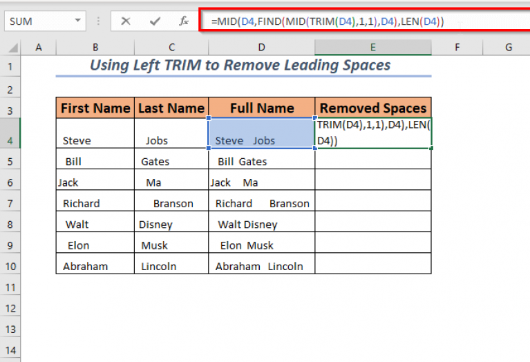 how-to-remove-leading-spaces-in-excel-4-methods-exceldemy