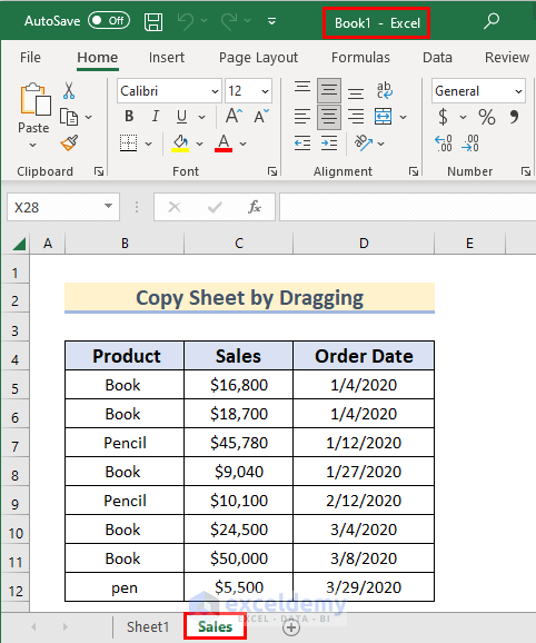 How to Copy a Sheet in Excel (5 Easy Ways) - ExcelDemy