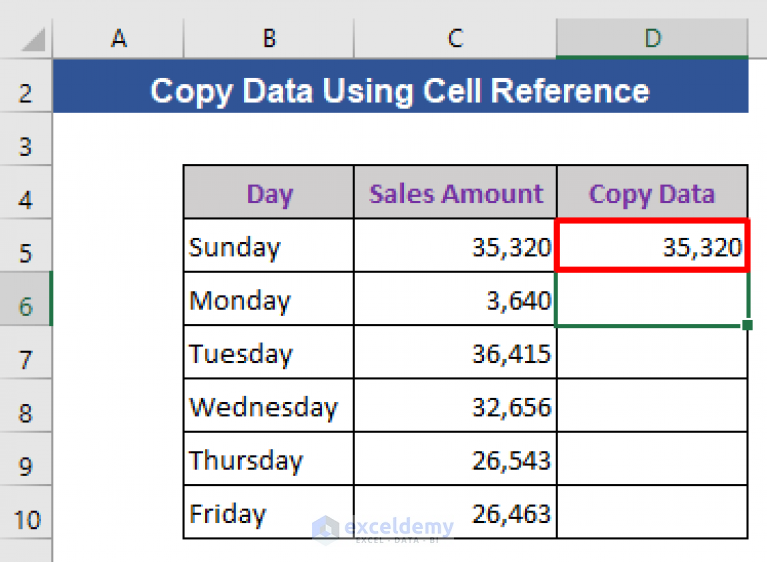 how-to-copy-data-from-one-cell-to-another-in-excel-automatically