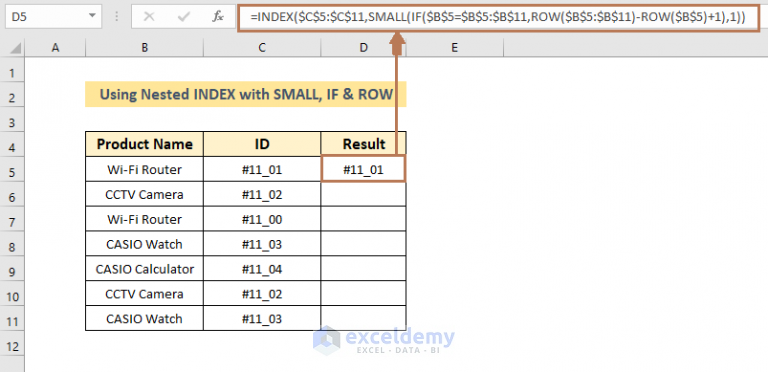 find-first-occurrence-of-a-value-in-a-range-in-excel-3-ways