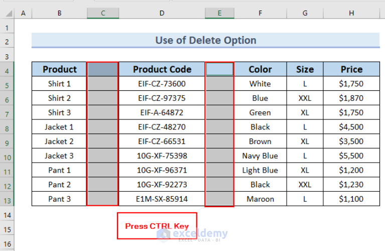 How to Delete Unused Columns in Excel (5 Quick Ways)