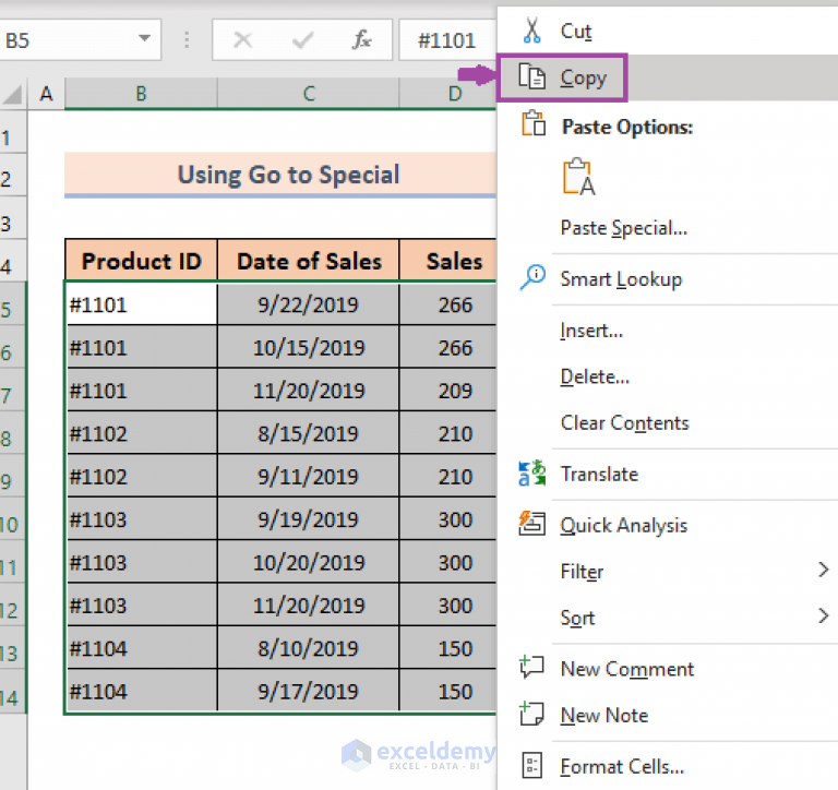 How To Fill Blank Cells With Value Above In Excel 4 Easy Methods 8234