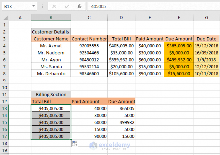 How To Copy Formatting In Excel 3 Processes Exceldemy 5005