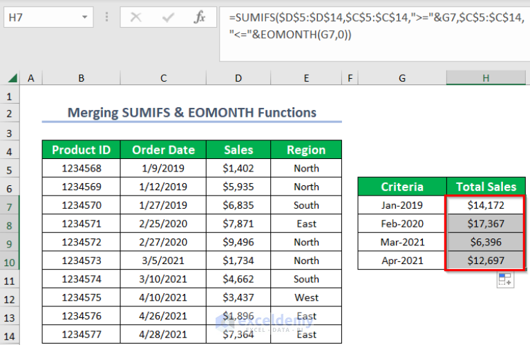 How to Do SUMIF by Month and Year in Excel (7 Quick Ways)