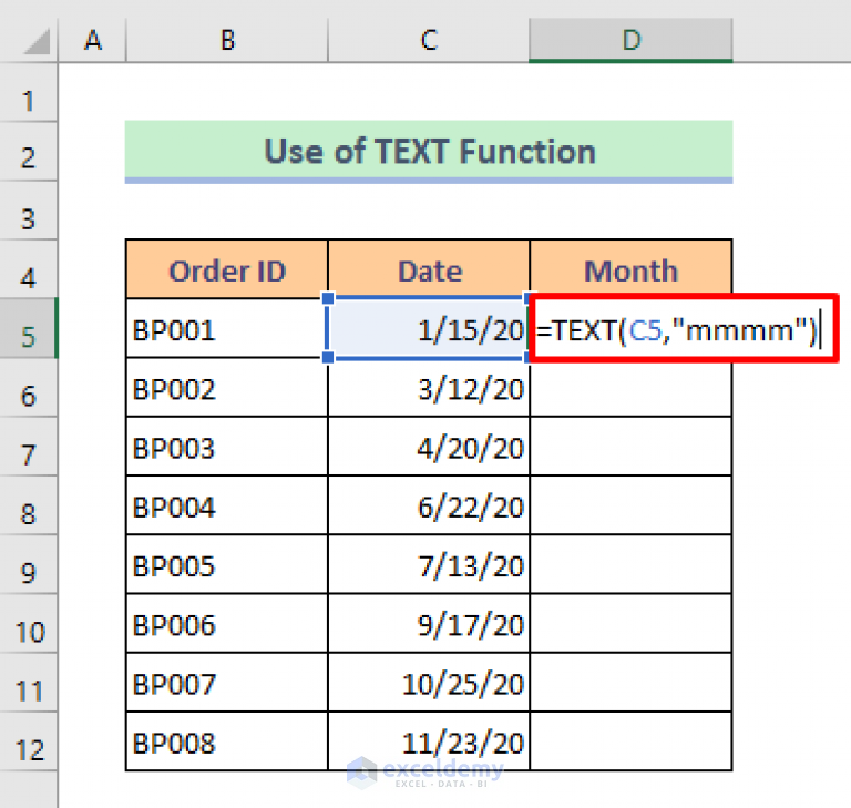 how-to-convert-date-to-text-month-in-excel-8-quick-ways