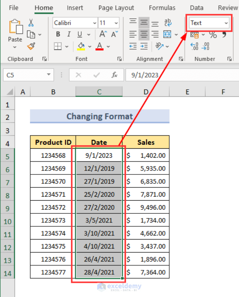 How To Convert Text To Date In Excel Ways Exceldemy