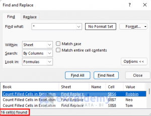 How to Count Filled Cells in Excel (5 Quick Ways) - ExcelDemy