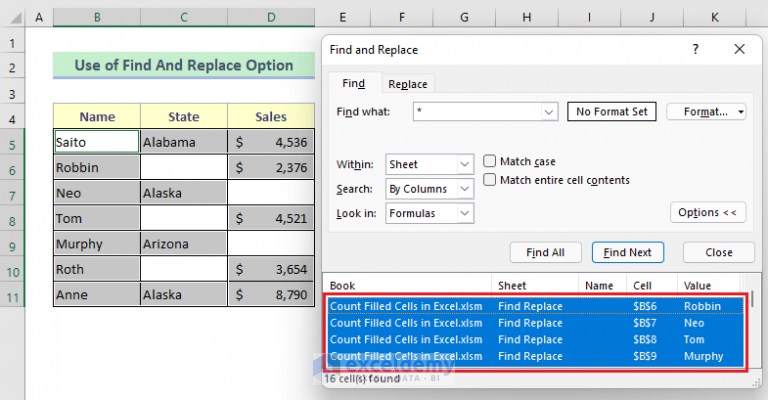 How to Count Filled Cells in Excel (5 Quick Ways) - ExcelDemy