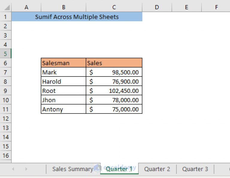 sumif-across-multiple-sheets-in-excel-3-methods-exceldemy