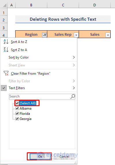 How To Delete Specific Rows In Excel 8 Quick Ways ExcelDemy