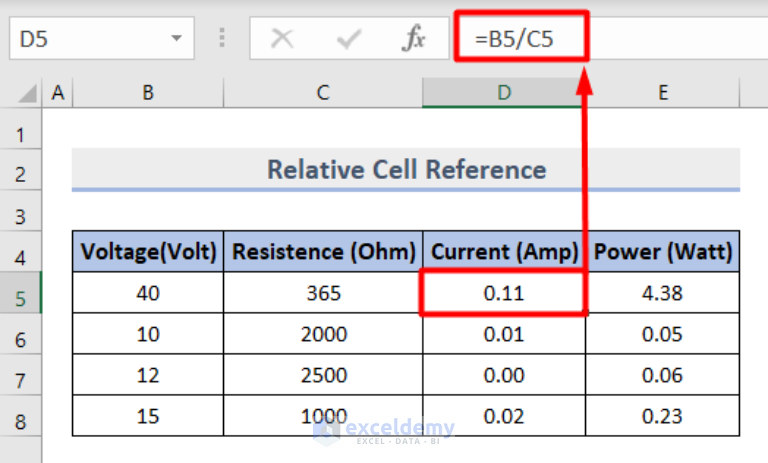 example-of-mixed-cell-reference-in-excel-3-ideal-types