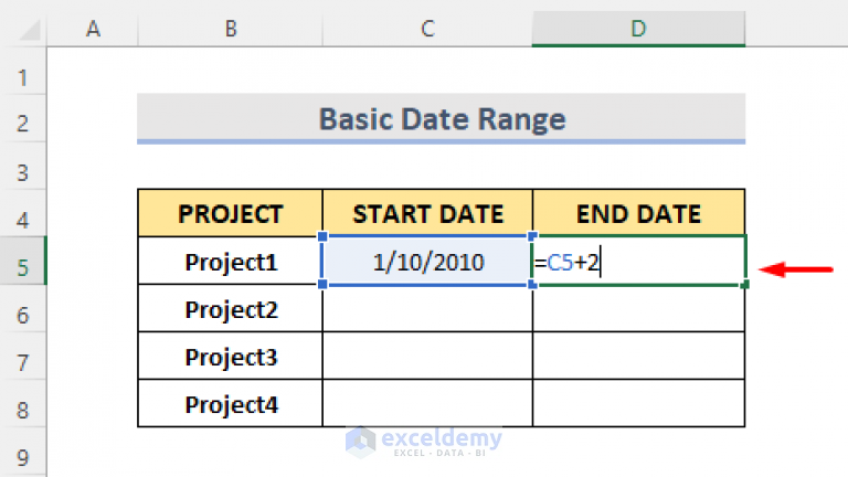 How To Create Excel Formula For Date Range