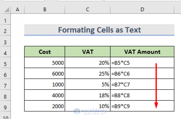 excel-showing-formula-instead-of-result-8-reasons-exceldemy