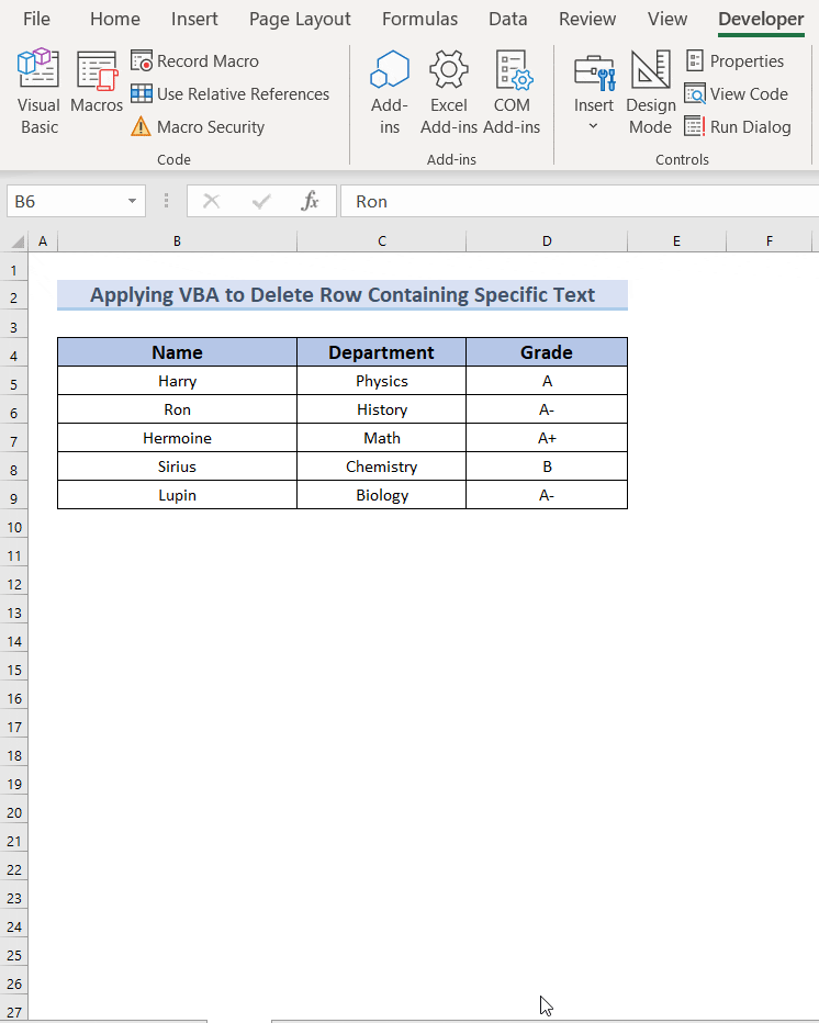 Excel Vba Fastest Way To Delete Rows Based On Cell Value