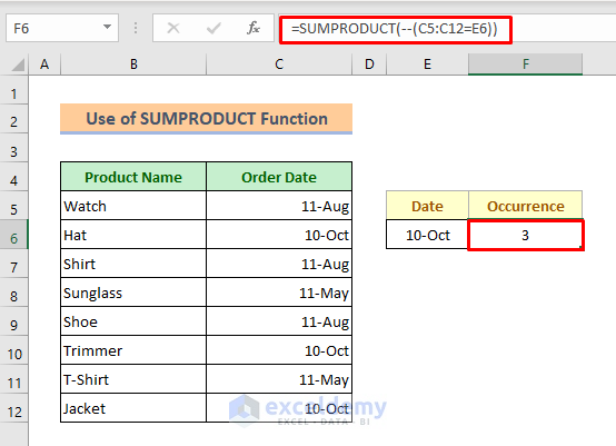 How To Count Occurrences Per Day In Excel 4 Quick Ways ExcelDemy