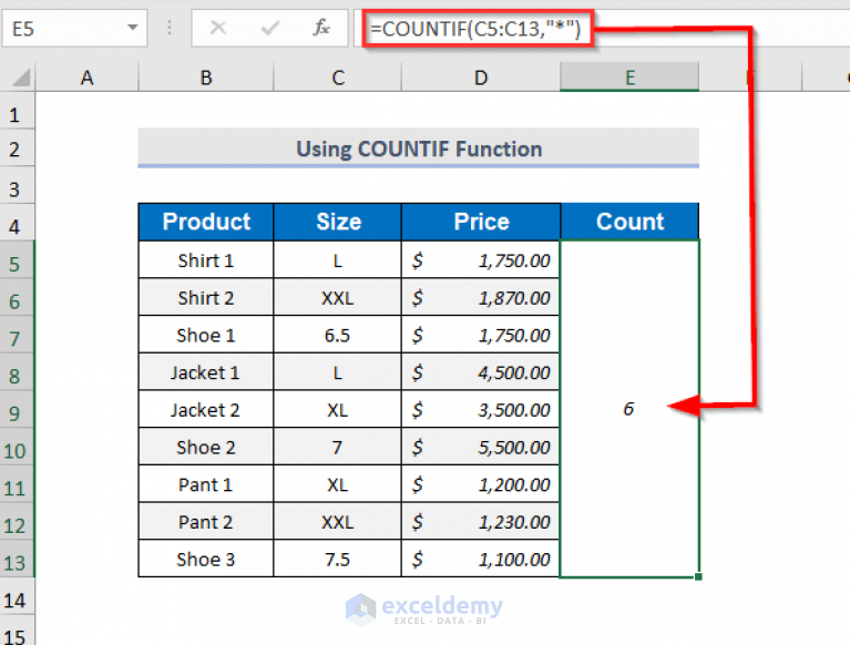 How To Count Rows With Text In Excel Easiest 8 Ways Exceldemy 3315