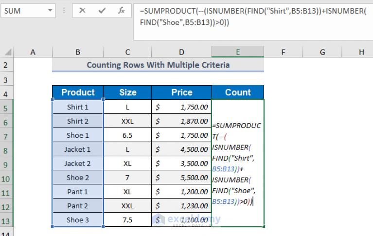 How To Count Rows With Text In Excel Easiest 8 Ways Exceldemy 9730