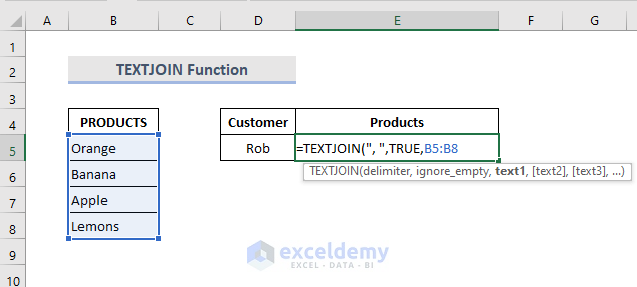 How Excel Combine Rows Into One Cell 4 Methods Exceldemy 0947