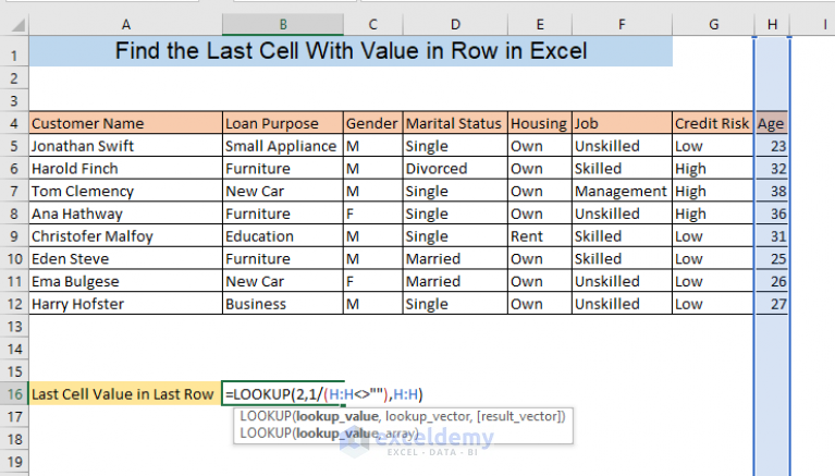 find-the-last-cell-with-value-in-row-in-excel-6-methods-exceldemy