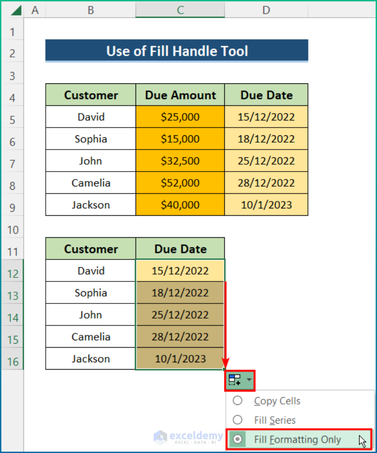 How To Copy Formatting In Excel 3 Easy Ways Exceldemy 7682