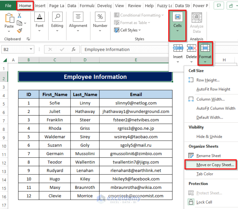 How to Copy Multiple Sheets to New Workbook in Excel (4 Ways)