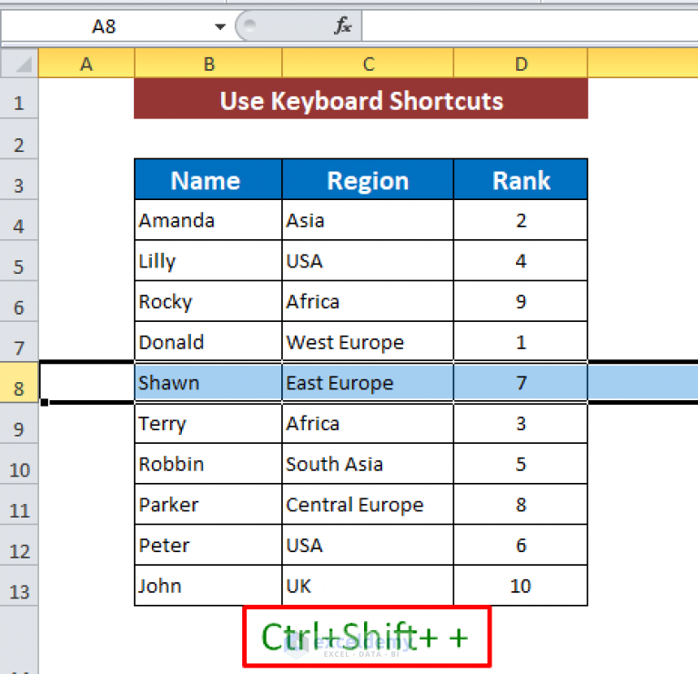 How to Insert Rows Automatically in Excel (3 Ways)