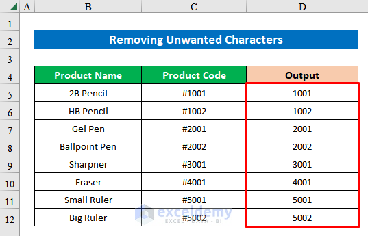 How To Remove Specific Characters In Excel 5 Quick Ways 