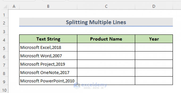 How To Split One Column Into Multiple Columns In Excel (7 Easy Ways)