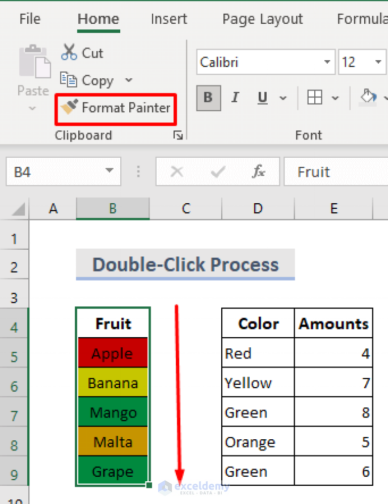 How To Use Format Painter In Excel For Multiple Cells (6 Quick Ways)