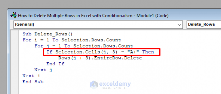 how-to-use-macro-to-delete-rows-based-on-criteria-in-excel-3-ways