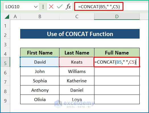 How To Merge Text In Different Cells Into One Cell