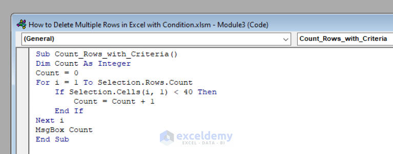 how-to-count-rows-with-data-in-column-using-vba-excel-9-ways-filtered