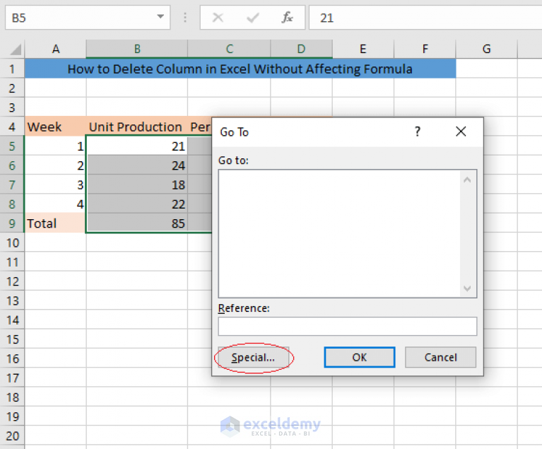 How To Delete Columns In Excel Without Affecting Formula Two Ways Exceldemy 6026