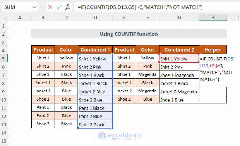 how-to-compare-4-columns-in-excel-vlookup-easiest-7-ways