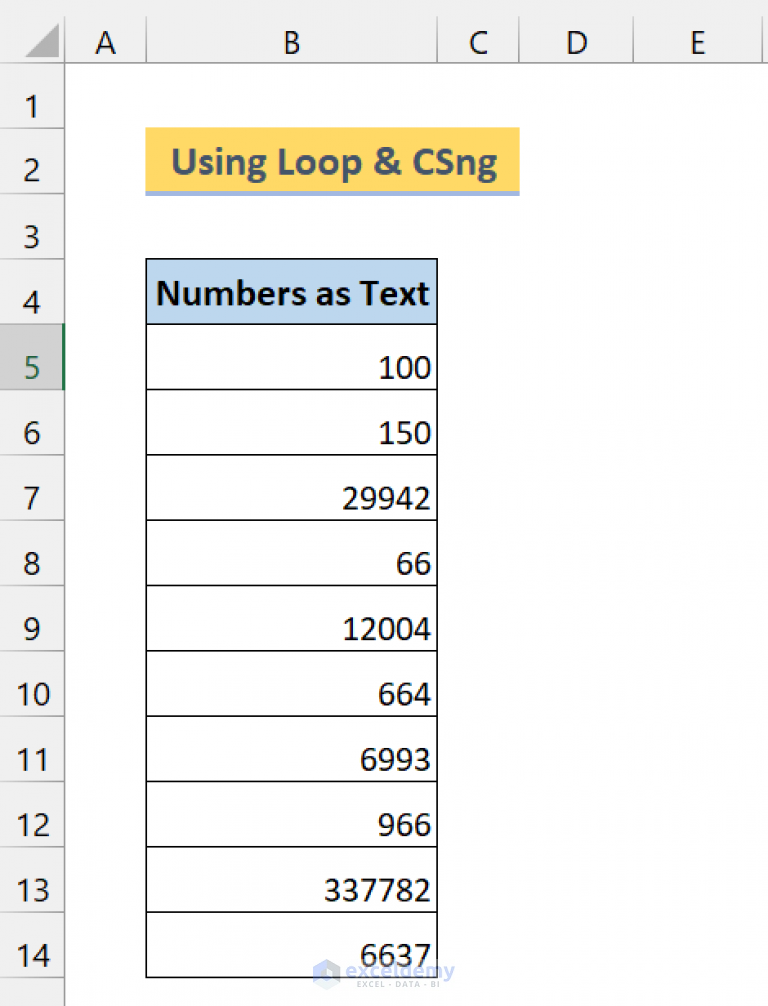 how to convert text to number in excel vba