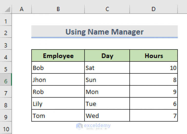 How To Delete Named Range Excel 3 Methods ExcelDemy