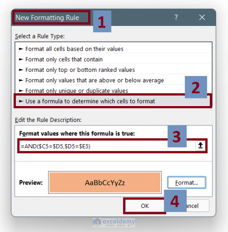 how-to-compare-3-columns-for-matches-in-excel-4-methods