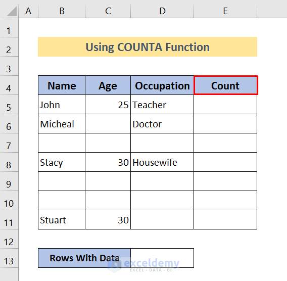 Excel How Many Rows Are Available Punchper