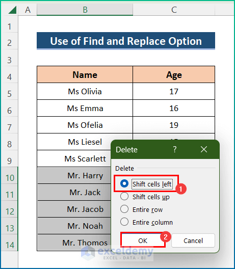 How To Delete Row If Cell Contains Specific Values In Excel