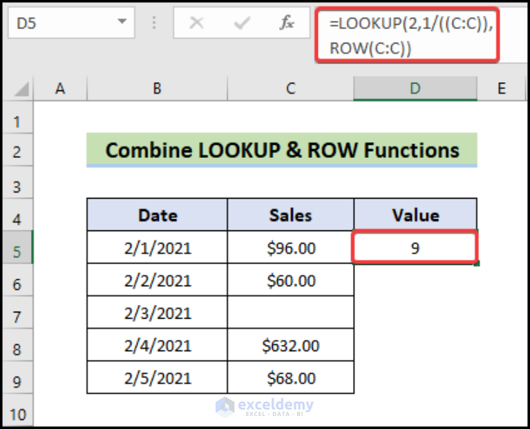 How To Find Last Cell With Value In Column In Excel Exceldemy 7965