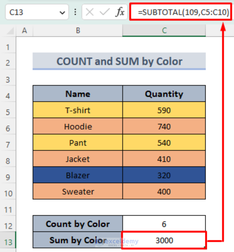 how-to-apply-formula-based-on-cell-color-in-excel-5-easy-ways