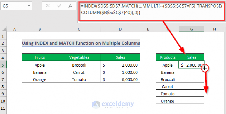 how-to-match-multiple-columns-in-excel-5-suitable-ways