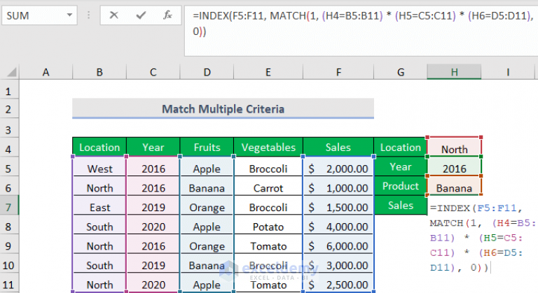 how-to-match-multiple-columns-in-excel-easiest-5-ways-exceldemy